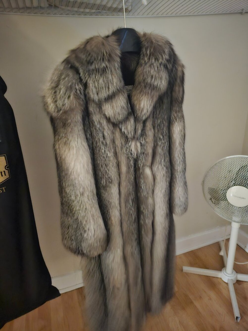Fox fur coat